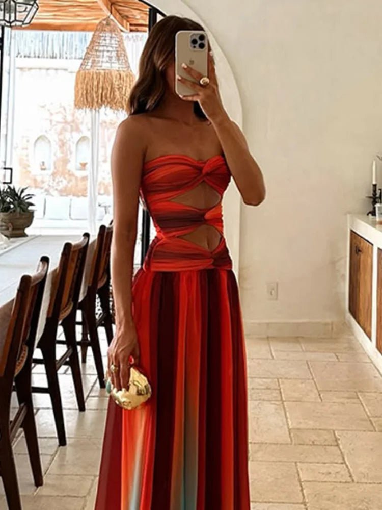 Solaria | Vestido Largo de Verano Mujer con Espalda Descubierta | Diseño Ligero para Comodidad y Estilo - Noa Lagos