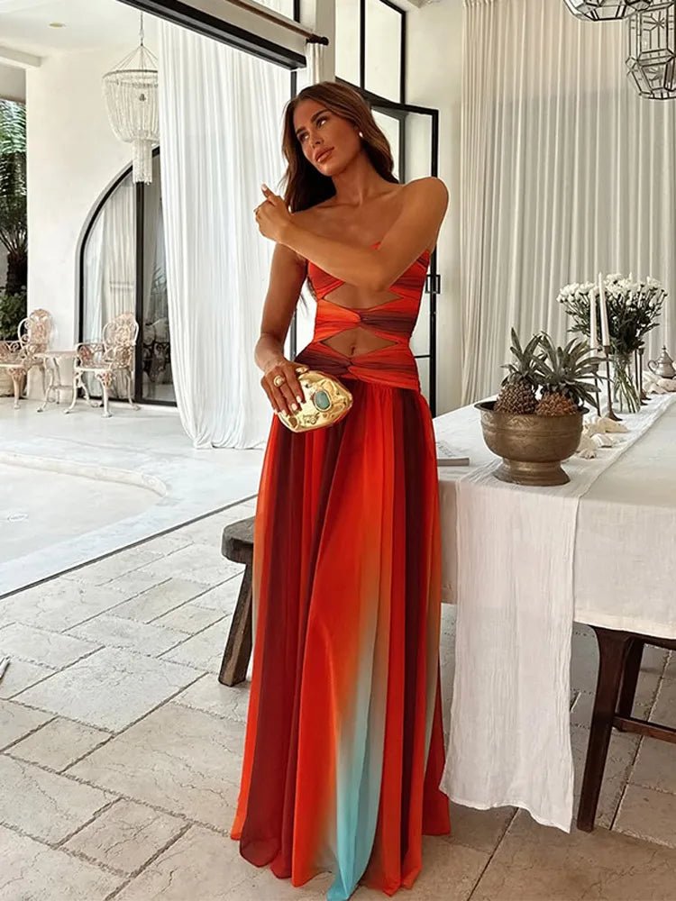Solaria | Vestido Largo de Verano Mujer con Espalda Descubierta | Diseño Ligero para Comodidad y Estilo - Noa Lagos