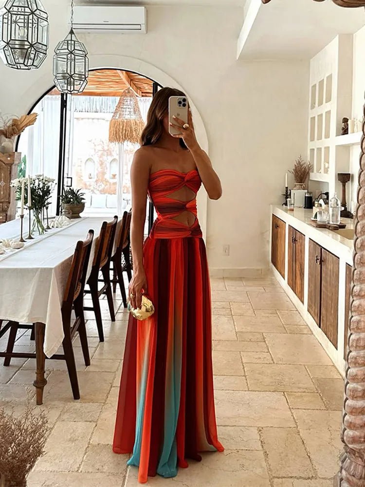 Solaria | Vestido Largo de Verano Mujer con Espalda Descubierta | Diseño Ligero para Comodidad y Estilo - Noa Lagos