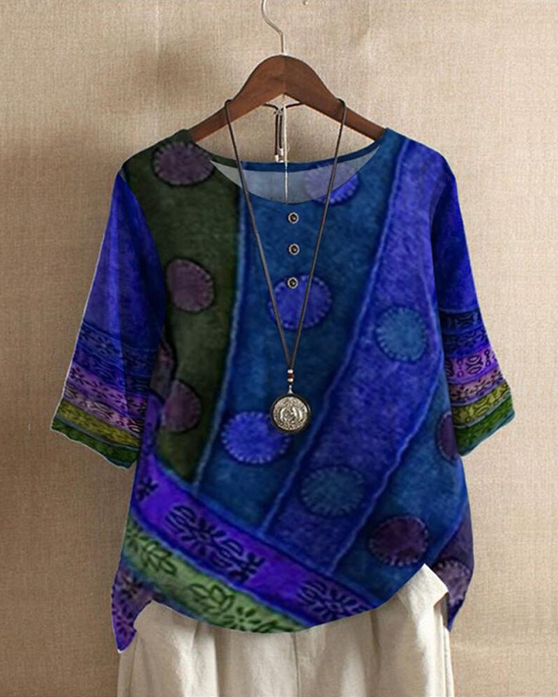 Sophie | Blusa Bohemia Retro Holgada para Mujer - Noa Lagos