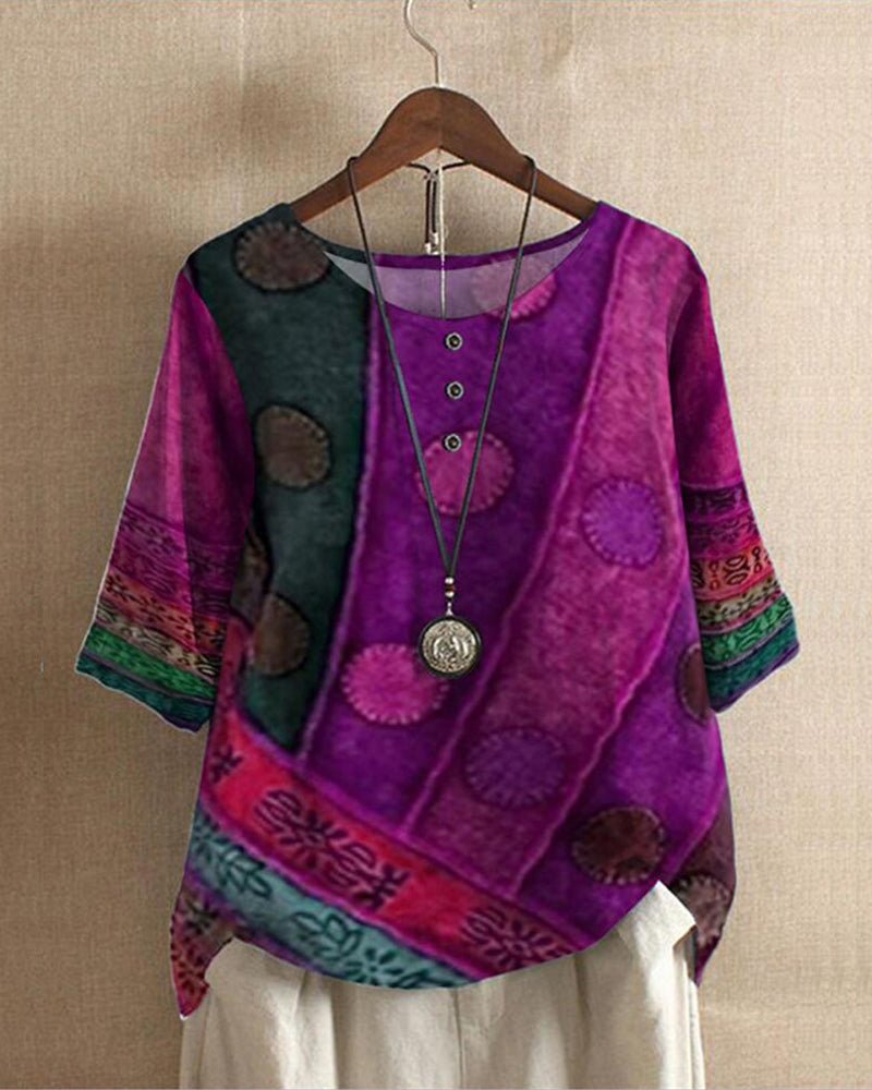 Sophie | Blusa Bohemia Retro Holgada para Mujer - Noa Lagos