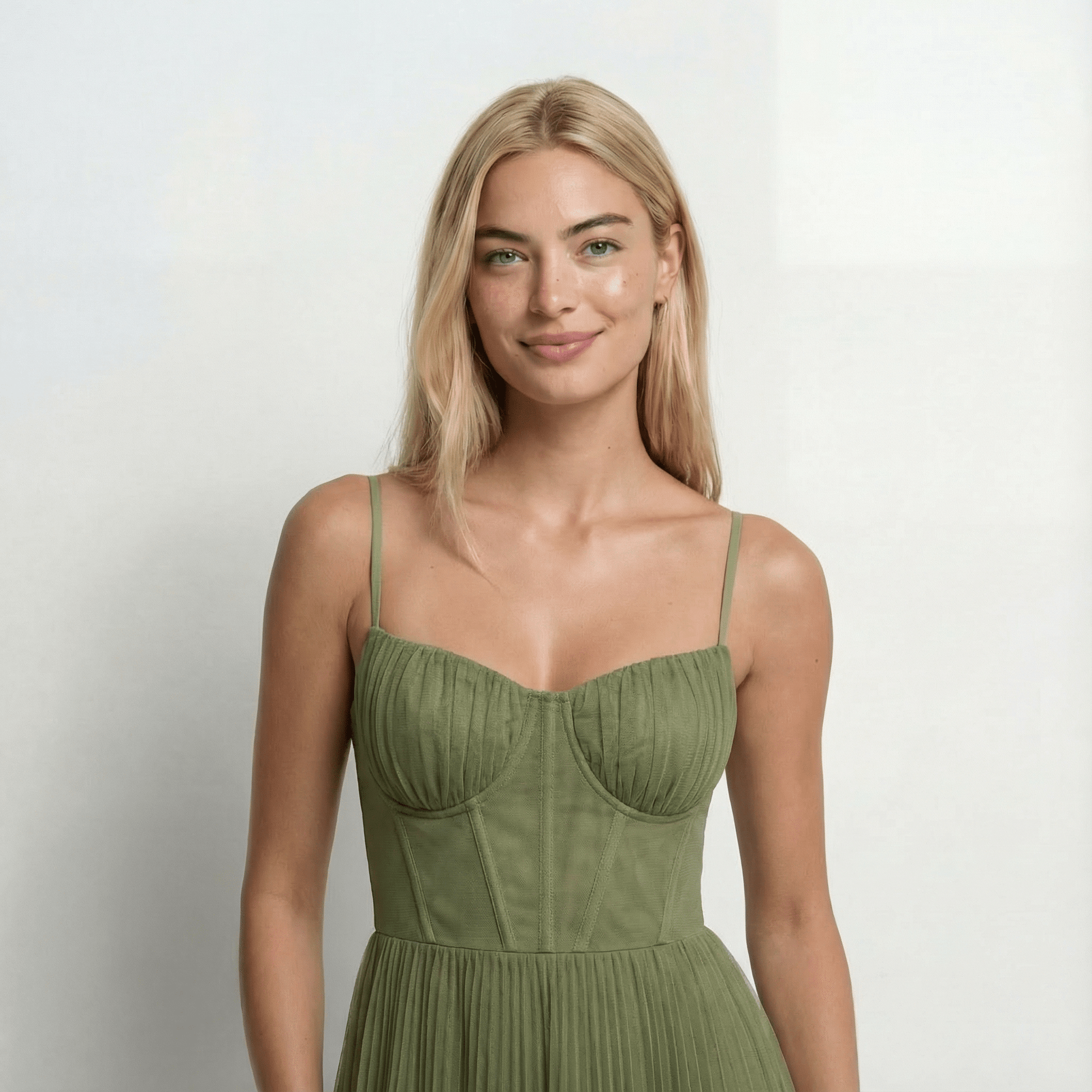 TulPlisado | Elegante Vestido Midi Plisado para Invitadas - Noa Lagos